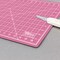 12" x 18" Self-Healing Cutting Mat 5-Ply (2 Pack) - Double-Sided Pink/Blue Craft Mat, Non-Slip Cutting Mats for Crafts, Sewing, Quilting, Scrapbooking